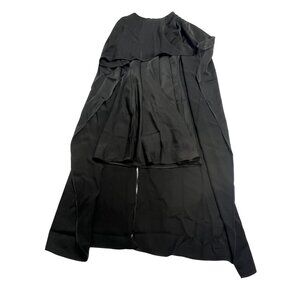 WAYF x Sara Walker Elle Capelet Satin Mini Dress in Black